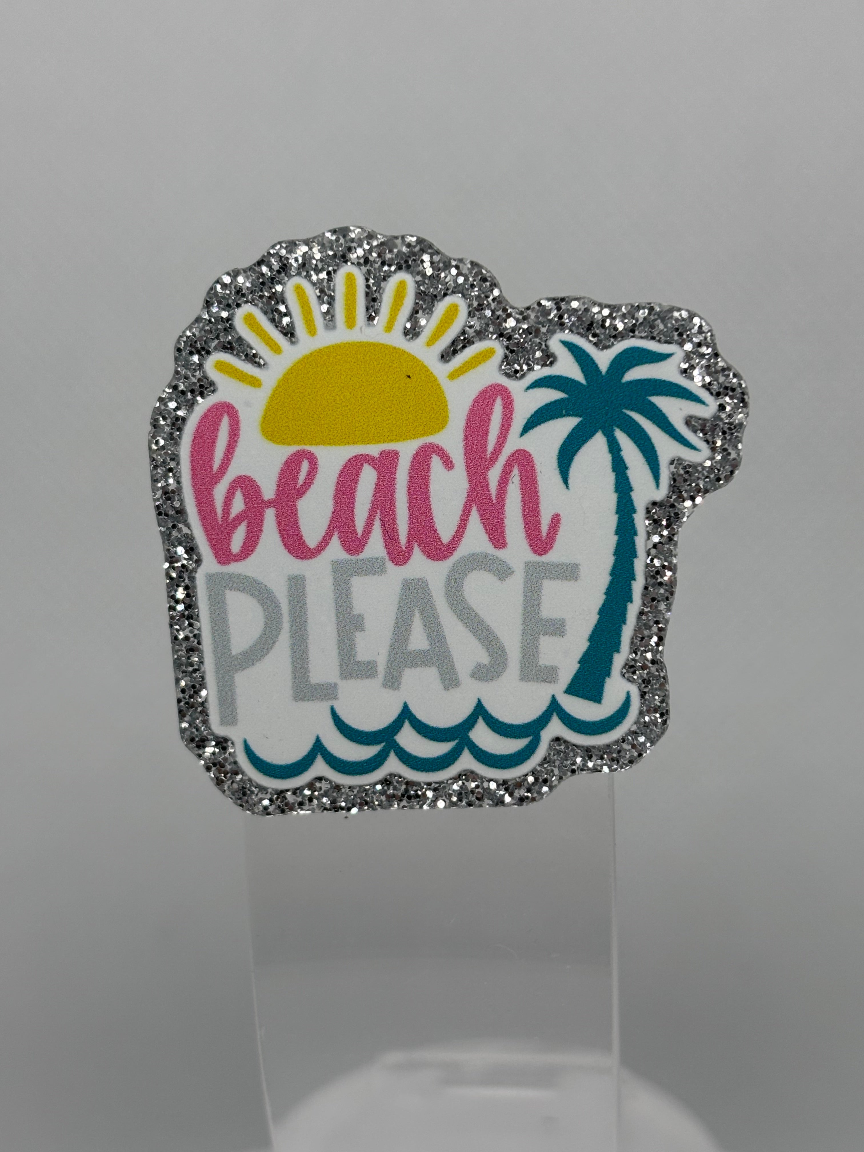 Beach Please - (in silver)