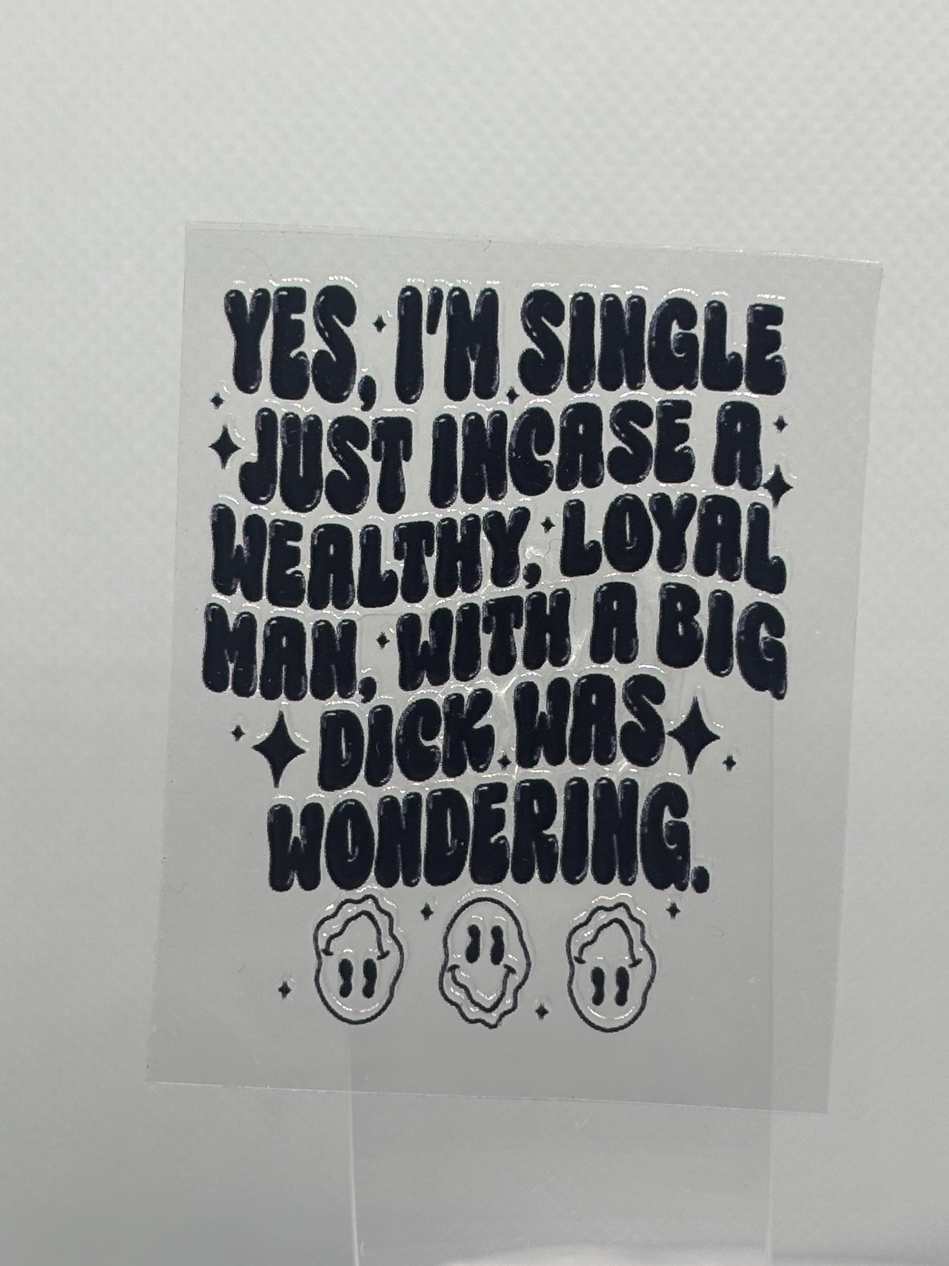 Yes I'm Single