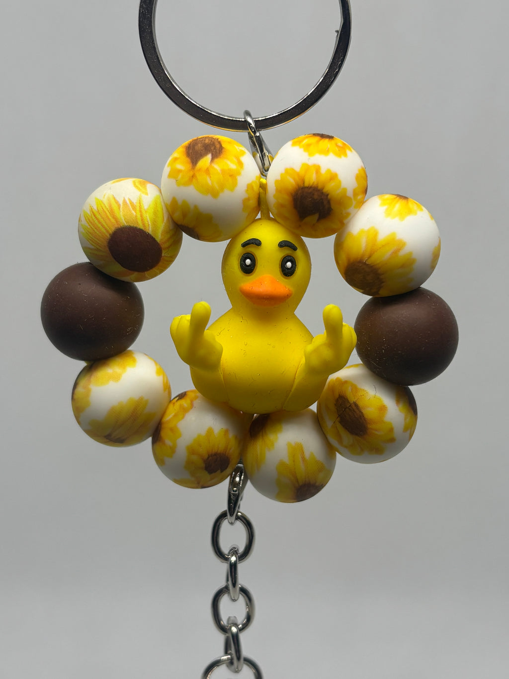 Duck You With Sunflower Beads