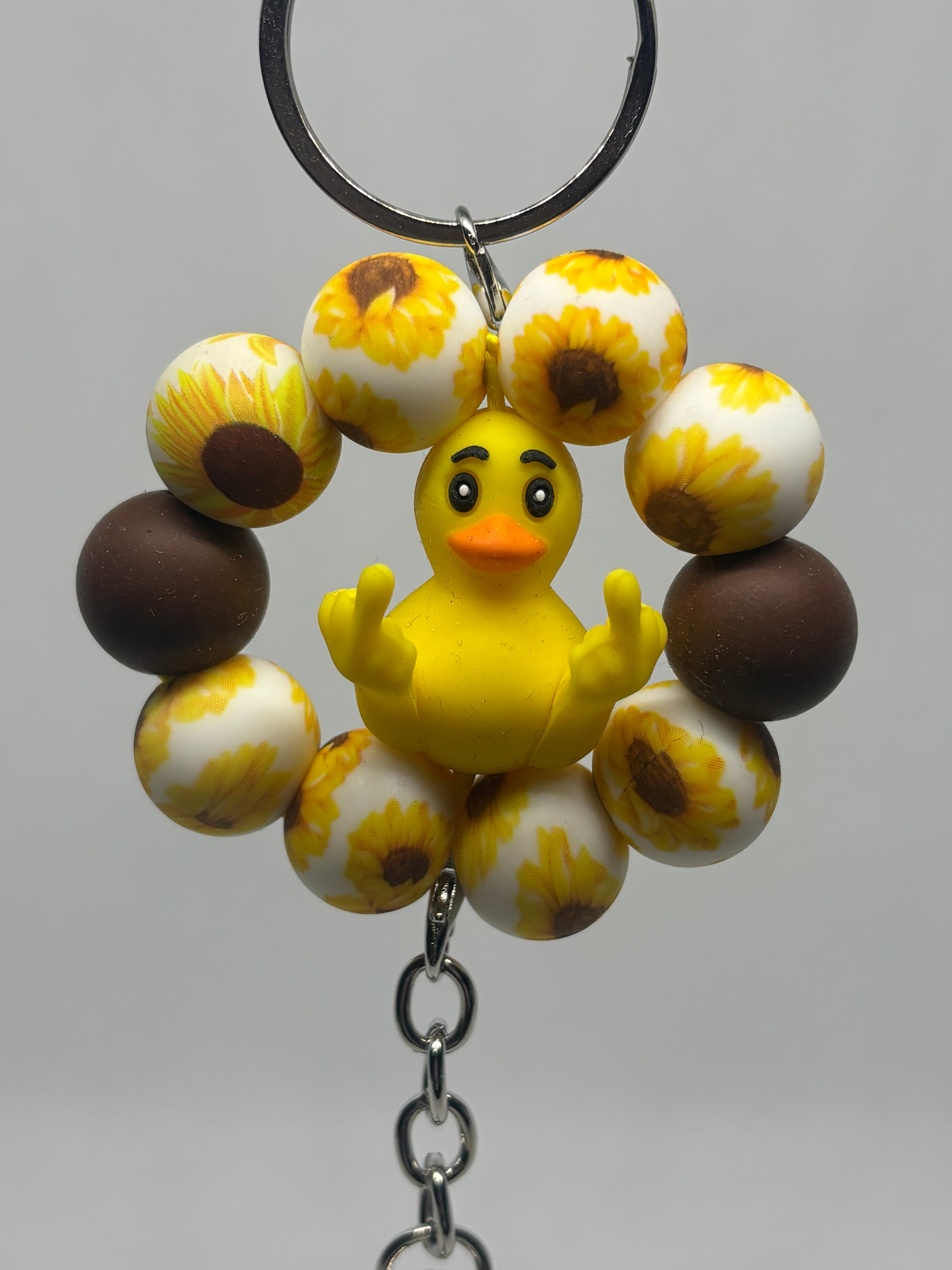 Duck You With Sunflower Beads