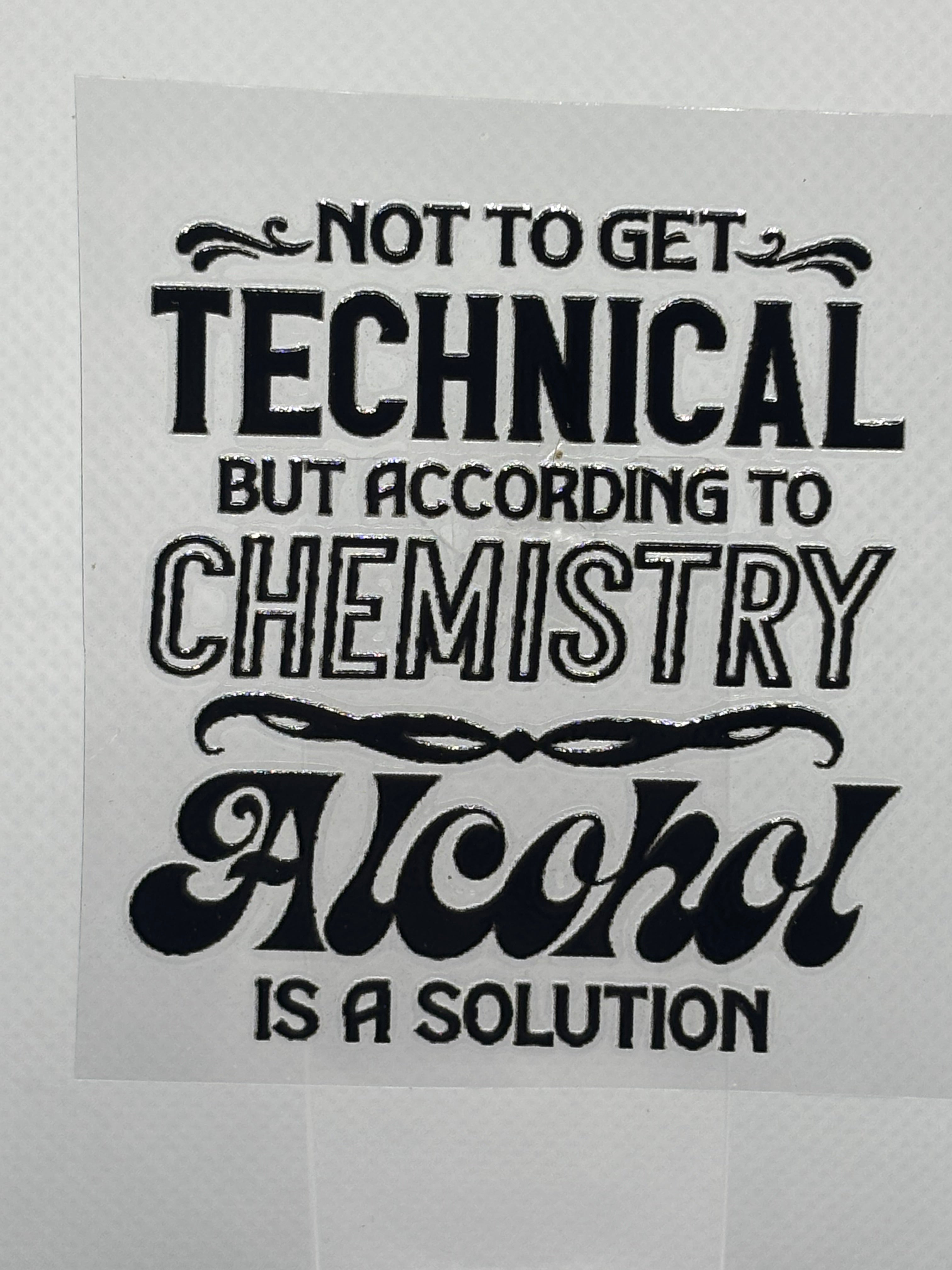 Alcohol is a Solution