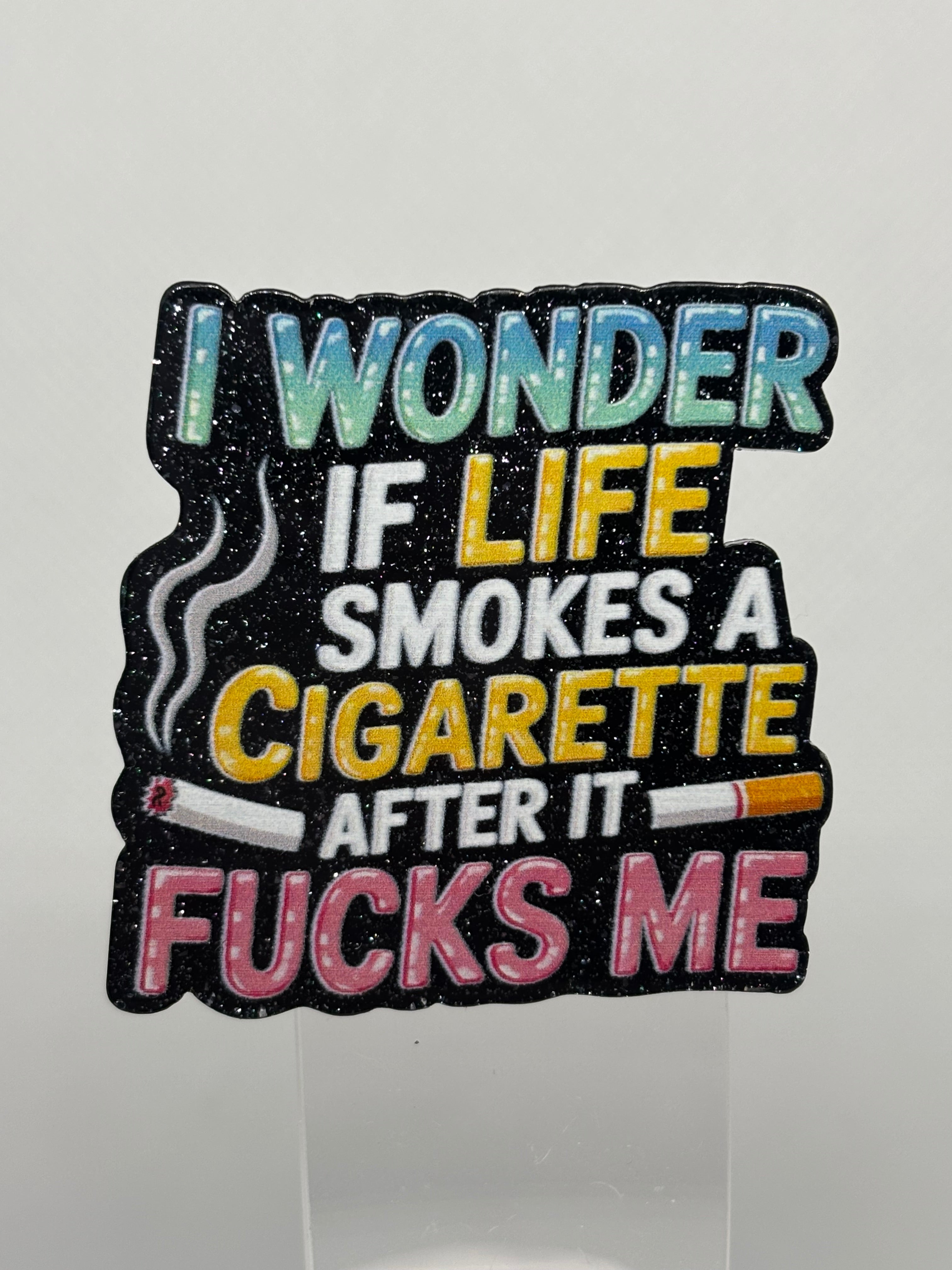 I Wonder If Life Smokes A Cigarette After it F's Me.
